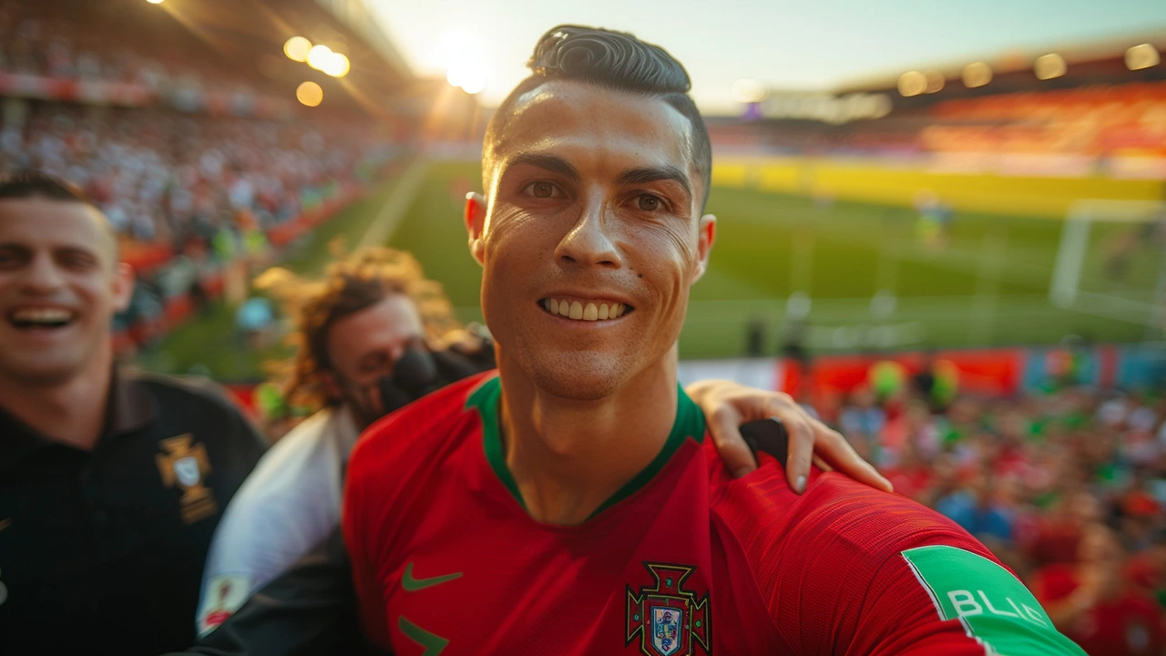 Portugal Manager Raises Alarm Over Pitch Invasion Selfie Culture Surrounding Cristiano Ronaldo